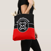 Zwarte banner & BRAND RED-rechthoek + uw ideeën Tote Bag (Dichtbij)