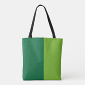 Zwarte banner & DARK GREEN Rechthoek + uw ideeën Tote Bag (Achterkant)