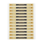 Zwarte banner Golden Honey Jar - veiligheidslabel (Vel)