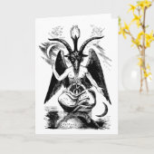 (Zwarte) Baphomet Kaart (Gele Bloem)