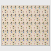 Zwarte-Barberwrapppapier Cadeaupapier (Vlak)