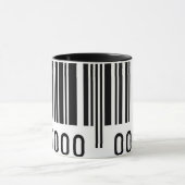 Zwarte Barcode Keramische Mok (Midden)