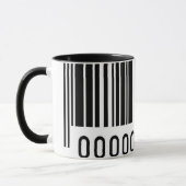 Zwarte Barcode Keramische Mok (Links)