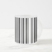 Zwarte Barcode Matglazen Mok (Voorkant rechts)