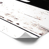 Zwarte Barn White Wood Rustige Farmhouse Country A Poster (Hoek)