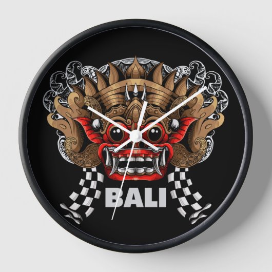 Zwarte Barong Bali: Timeless Tradition Wall klok (Voorkant)