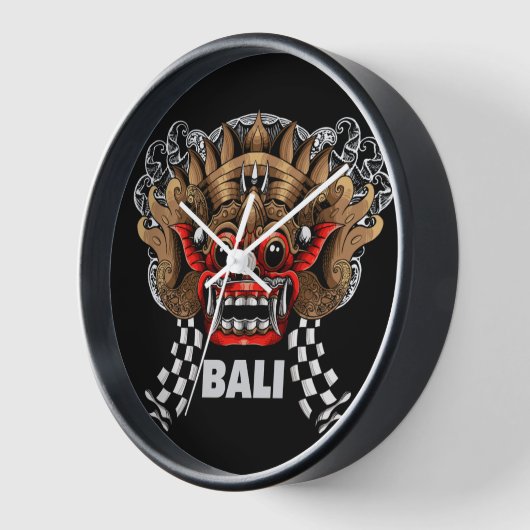 Zwarte Barong Bali: Timeless Tradition Wall klok (Hoek)