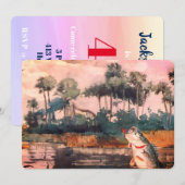 Zwarte bas in de Zuid-Birthday Kaart (Voorkant / Achterkant)