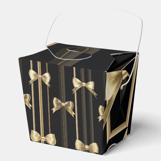 Zwarte basis geschenkdoos bedankdoosjes (Voorkant)