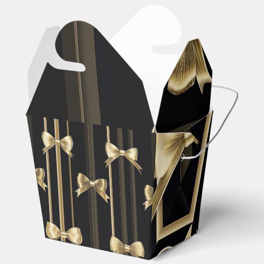 Zwarte basis geschenkdoos bedankdoosjes (Open)