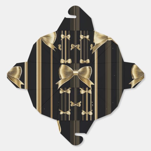 Zwarte basis geschenkdoos bedankdoosjes (Ongevouwen)