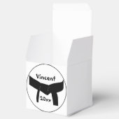 Zwarte basisgordel voor Martiale Kunsten Bedankdoosjes (Geopend)