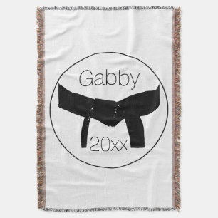 Zwarte basisgordel voor Martiale Kunsten Deken