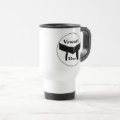 Zwarte basisgordel voor Martiale Kunsten Reisbeker (Voorkant rechts)