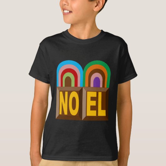 Zwarte basisshirt Design GATEAUX NOEL T-shirt (Voorkant)