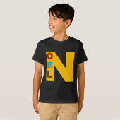 Zwarte basist-shirt Design NOEL T-shirt (Voorkant volledig)