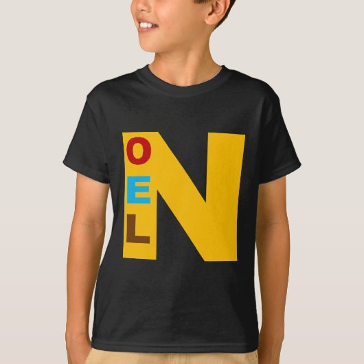 Zwarte basist-shirt Design NOEL T-shirt (Voorkant)