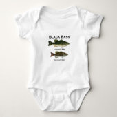 Zwarte-Bassoorten (largemouth - smallmouth) Romper (Voorkant)