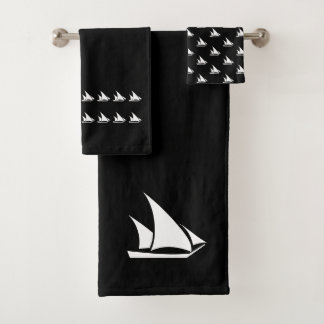 Zwarte Bathroom zwarte handdoekset Bad Handdoek