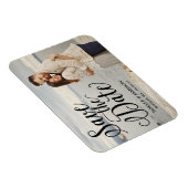 Zwarte bedekking met letters | De datummagneet ops Magneet (Rechterzijde)