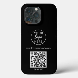 Zwarte bedrijfs-QR-code  Case-Mate iPhone Case