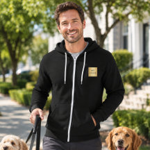 Zwarte bedrijfslogo voor professionele honden uitl