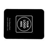 zwarte bedrijfsmagnet | Custom Professional Magneet (Horizontaal)