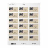 Zwarte Beer Adresetiketten Etiket (Full Sheet)