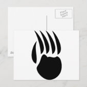 zwarte beer briefkaart (Voorkant / Achterkant)
