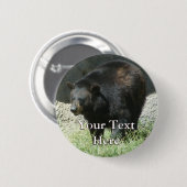 Zwarte Beer Button (Voorkant /achterkant)