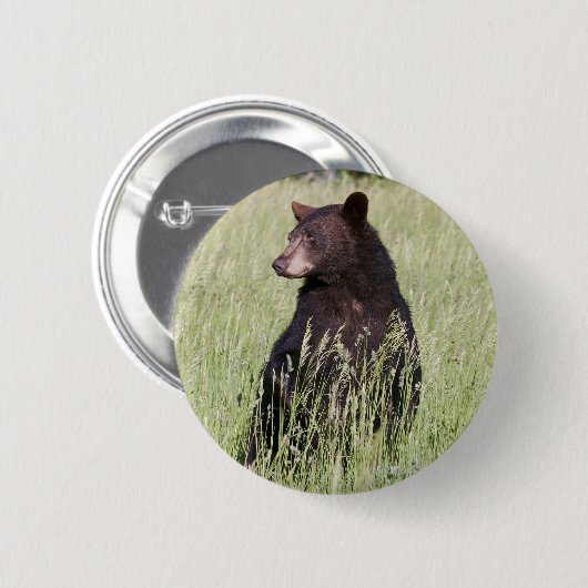 Zwarte Beer Button (Voorkant /achterkant)