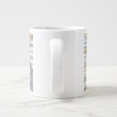 Zwarte Beer Collage Coffee-Mok door C.E White Grote Koffiekop (Achterkant)