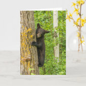 Zwarte Beer Cub | Minnesota Kaart (Gele Bloem)