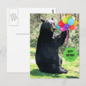 Zwarte Beer - "Cubby - Gefeliciteerd verjaardag!" Briefkaart (Voorkant / Achterkant)