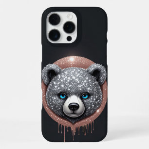 Zwarte Beer Geometrische Portret Koperen Ring iPhone 16 Pro Max Hoesje