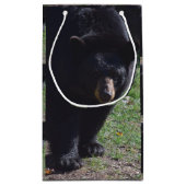 Zwarte Beer Gift Bag Klein Cadeauzakje (Achterkant)