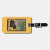 Zwarte beer in bos - Mount Hood, Oregon Bagagelabel (Voorkant horizontaal)