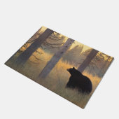 Zwarte Beer in de atmosfeer Deurmat (Schuin)