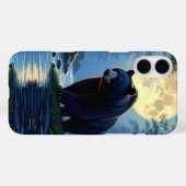 Zwarte beer in het bos aan de waterkant Case-Mate iPhone case (Achterkant (horizontaal))
