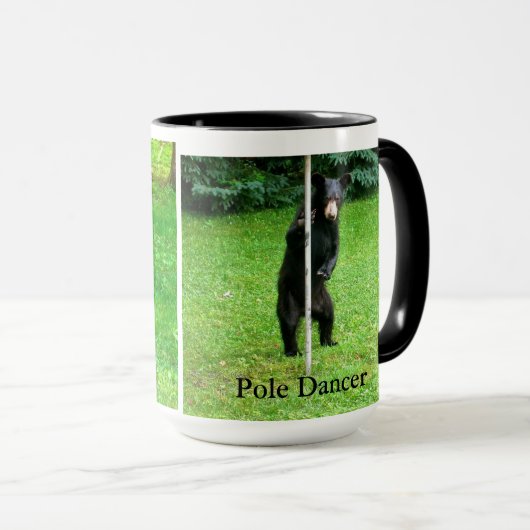 Zwarte Beer Koffiekstaafjes Mok (Voorkant rechts)