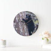 zwarte beer kubus grote klok (Huis)