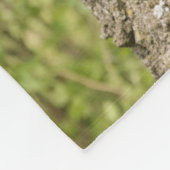 Zwarte Beer kubus in boom Fleece Deken (Hoek)