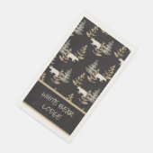 Zwarte Beer Lodge Cabin Land Wilde Servet (Hoek)