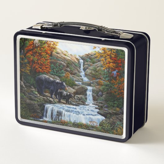 Zwarte Beer moeder en waterval (Achterkant)