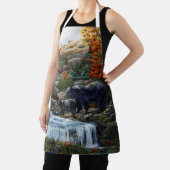 Zwarte Beer moeder en waterval Schort (Insitu)