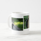 zwarte beer mok (Voorkant links)