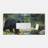 Zwarte Beer Natuur Bureaumat (Keyboard & Muis)