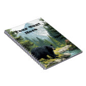 Zwarte Beer Natuur Notitieboek (Rechterzijde)