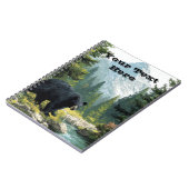 Zwarte Beer Natuur Notitieboek (Linkerzijde)