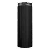 Zwarte Beer Overlevingstips Vintage Buiten Thermosbeker (Achterkant)